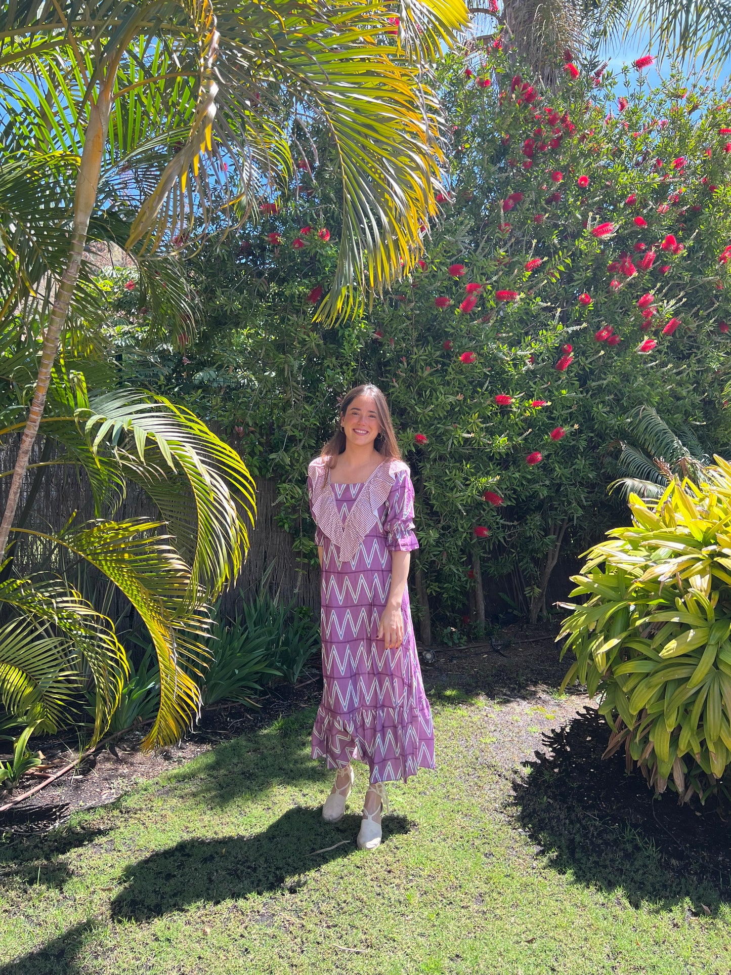 Vestido Baikal en tonos morados