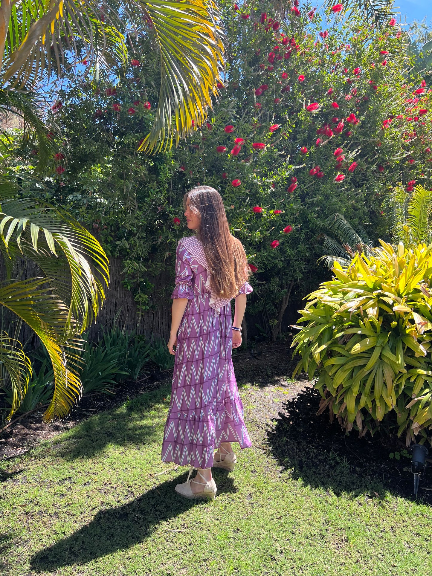 Vestido Baikal en tonos morados