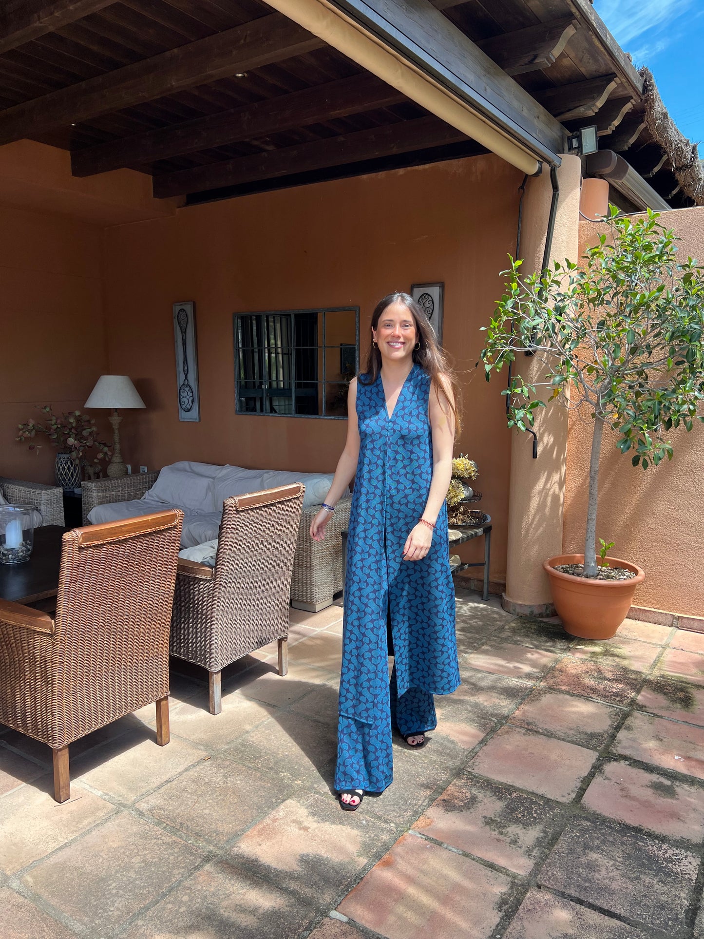 Total look Caspio azul