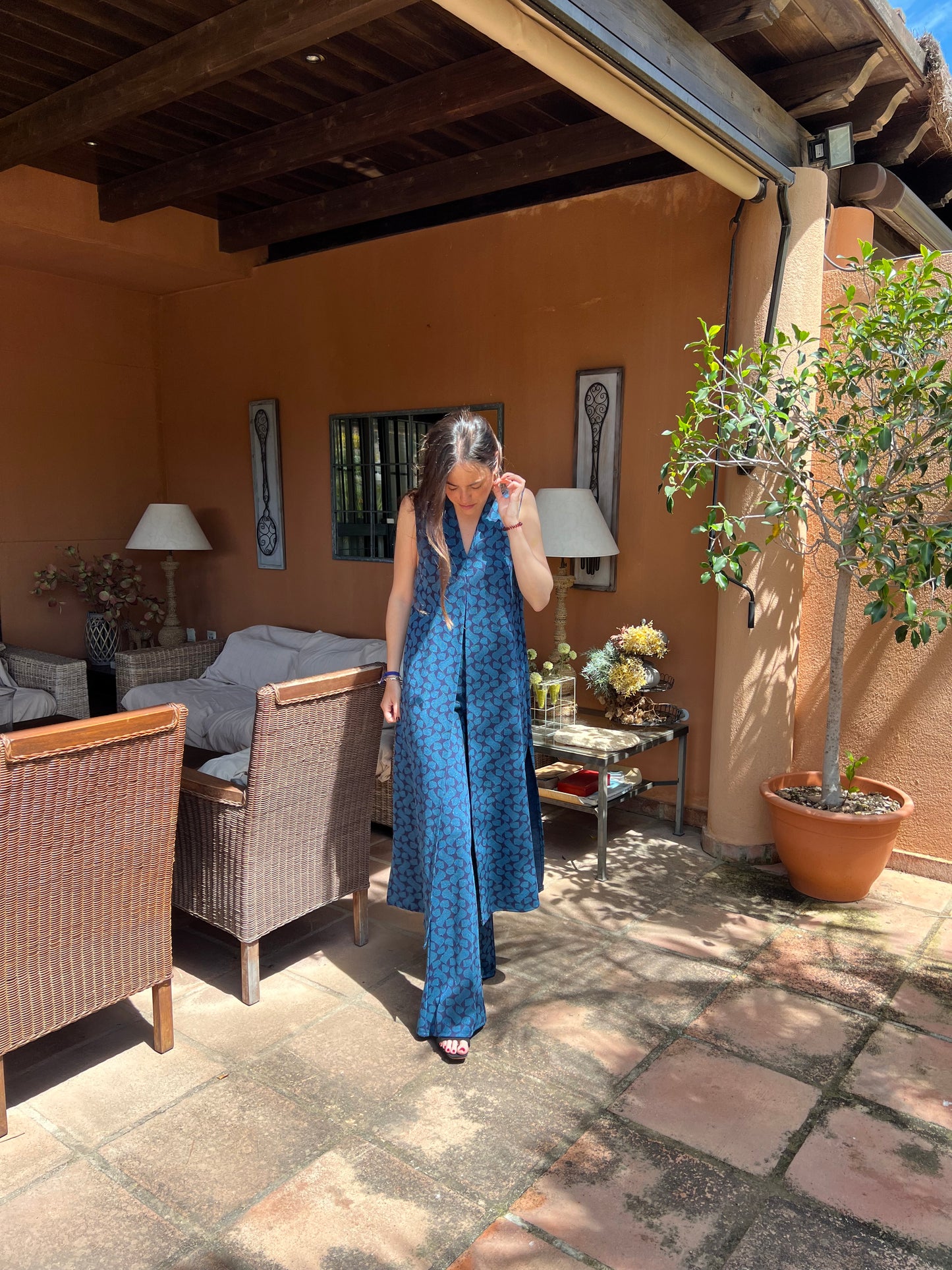 Total look Caspio azul