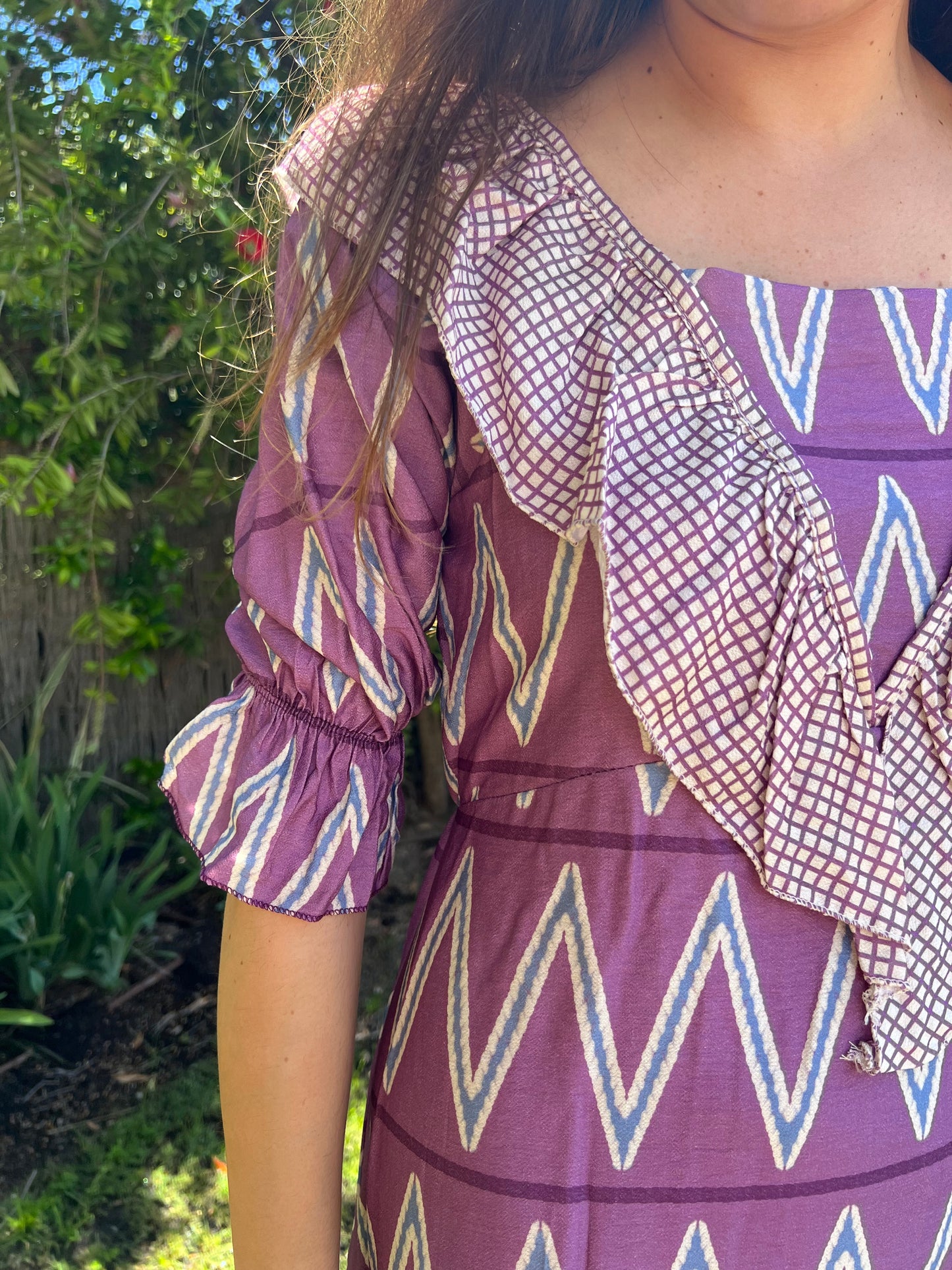 Vestido Baikal en tonos morados