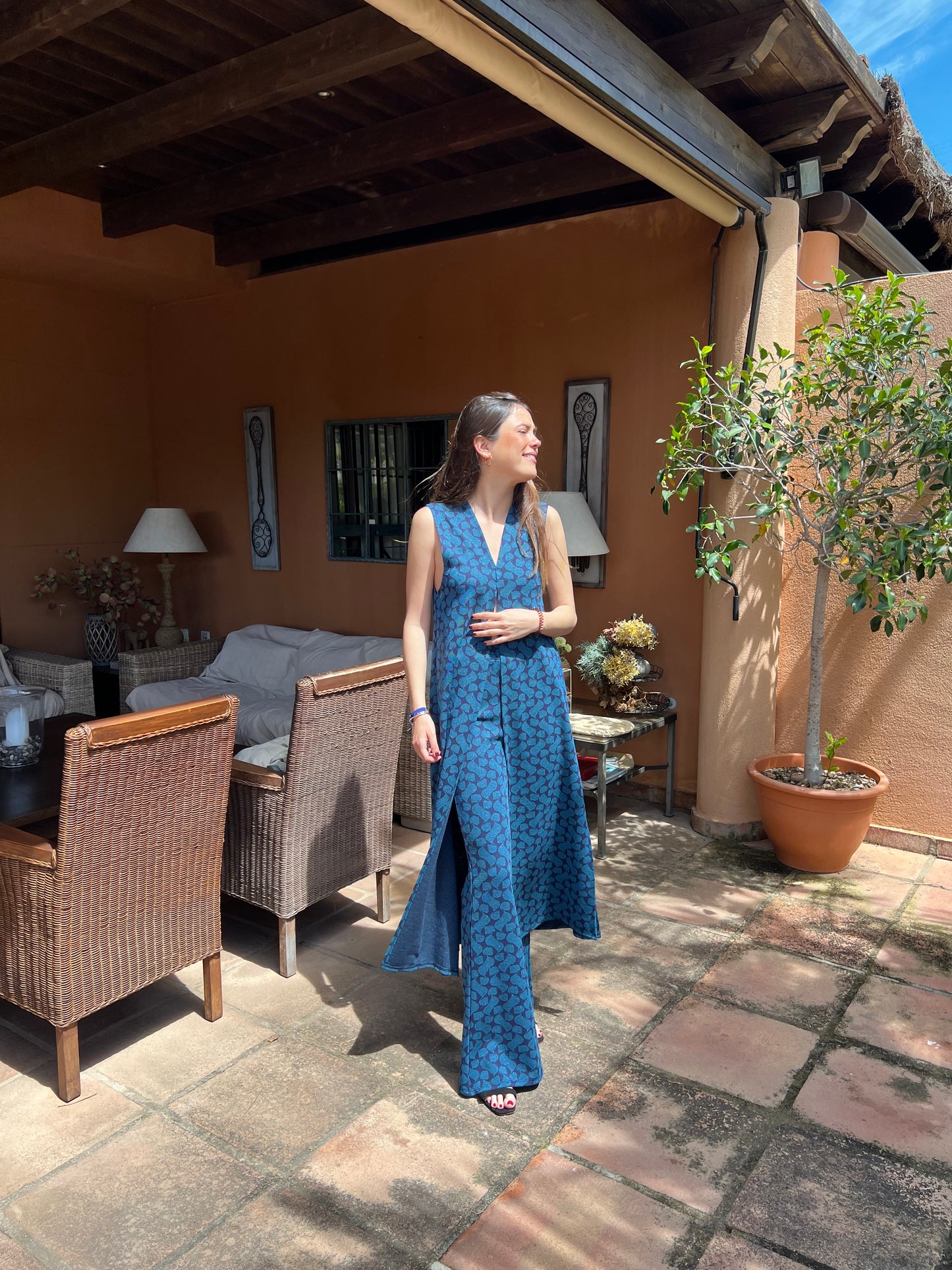 Total look Caspio azul