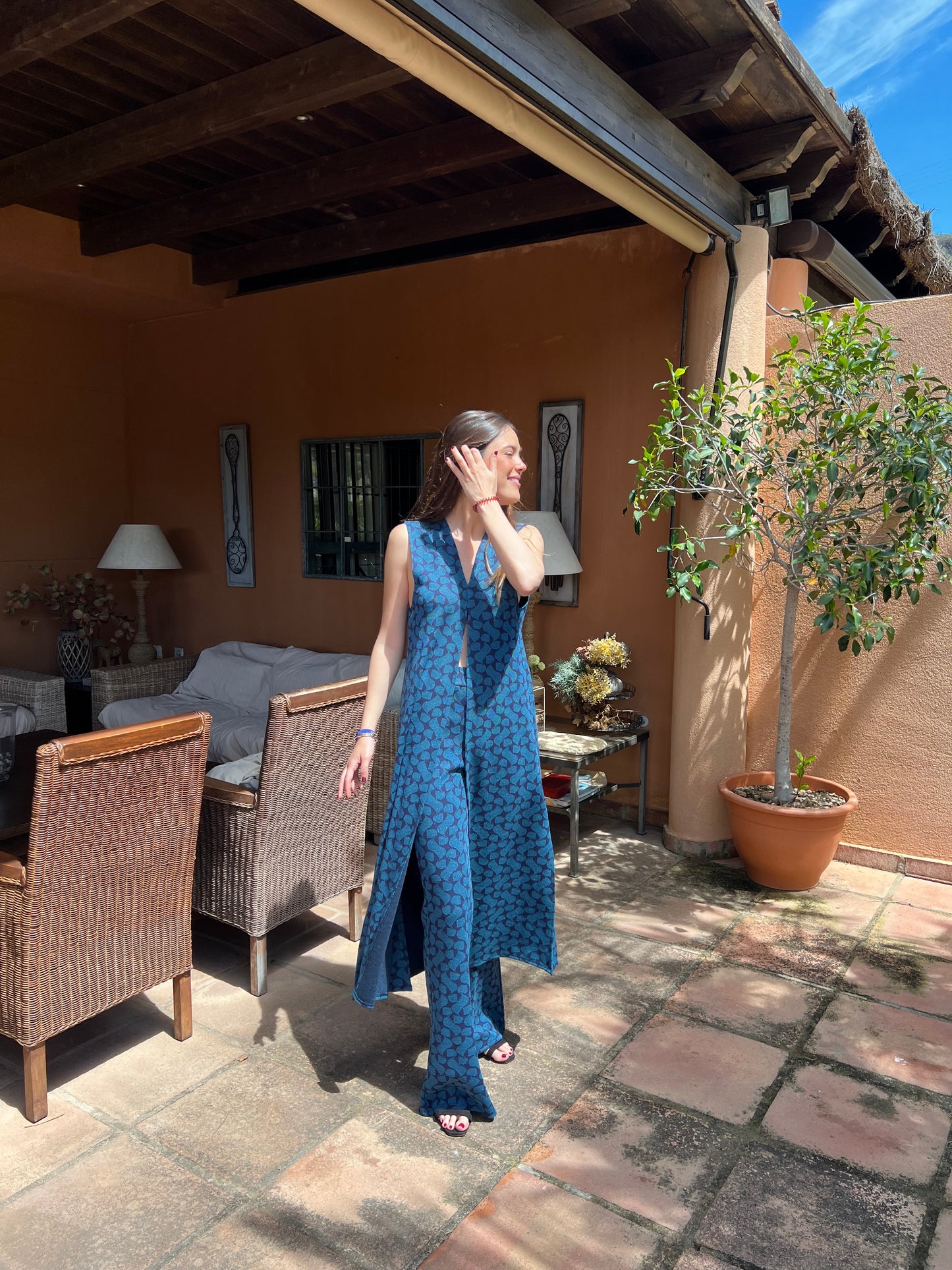 Total look Caspio azul