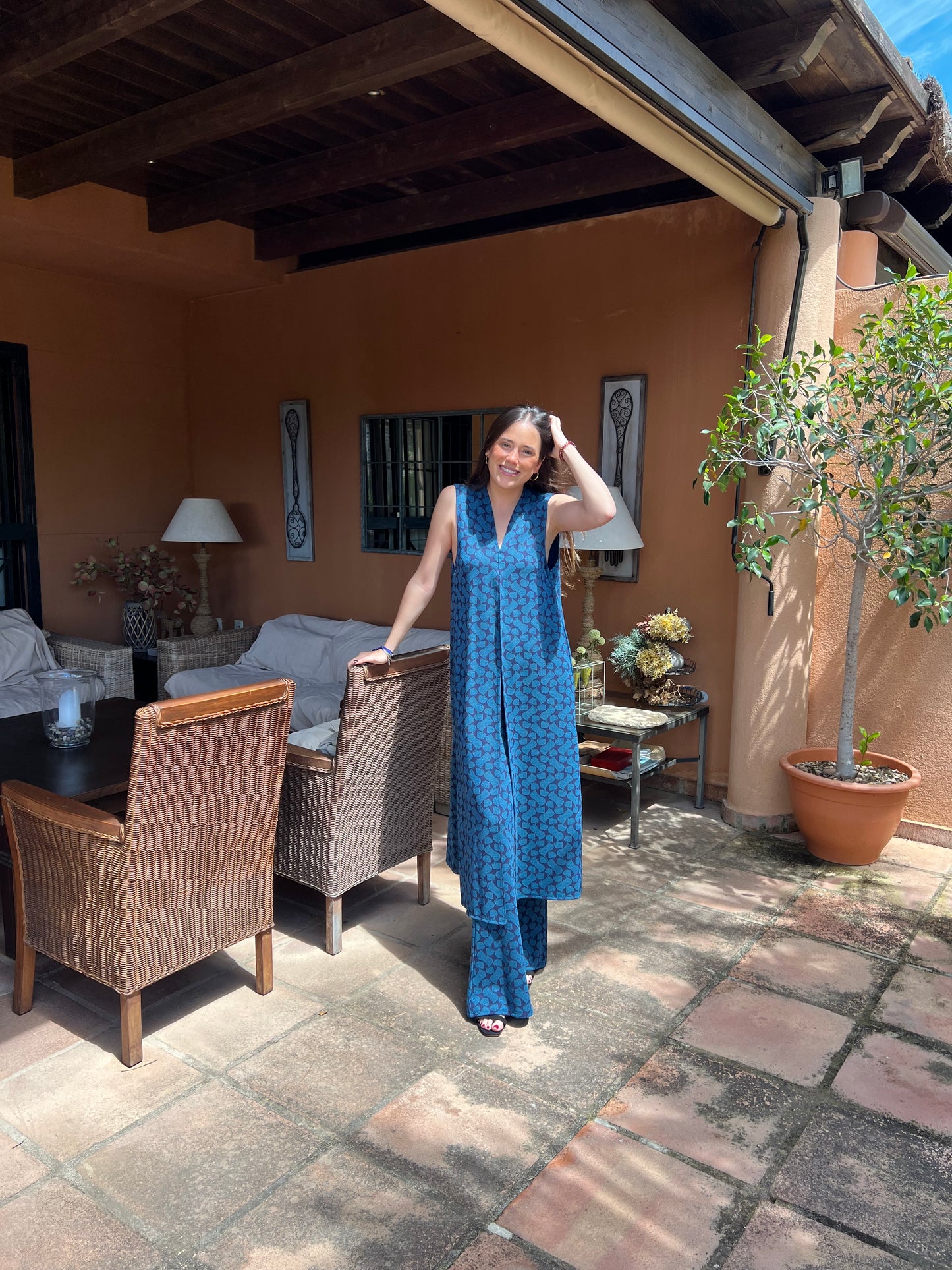 Total look Caspio azul
