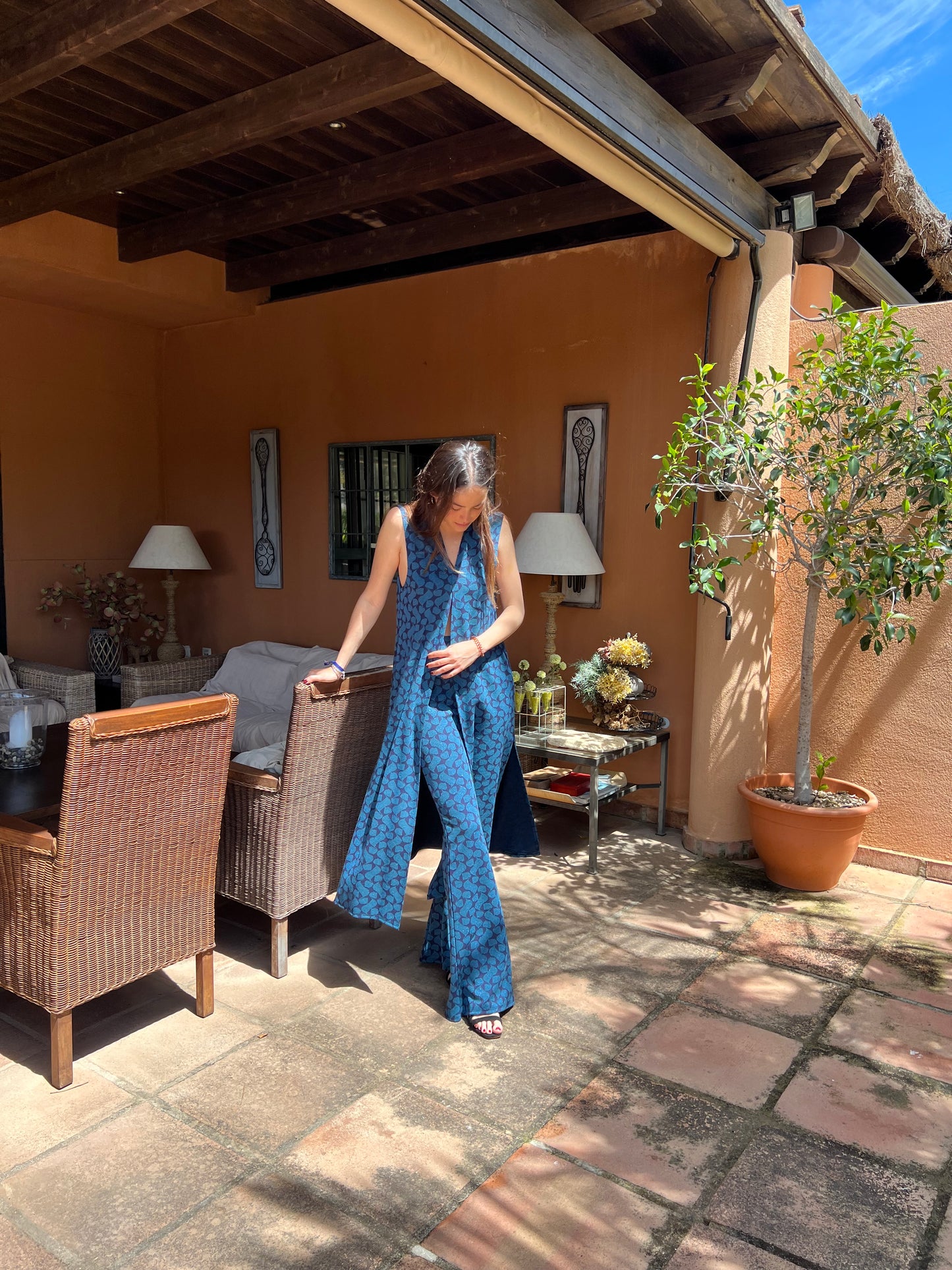 Total look Caspio azul