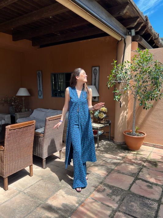 Total look Caspio azul